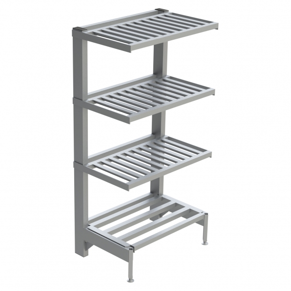 4-Shelf T-Bar Cantilever Shelving